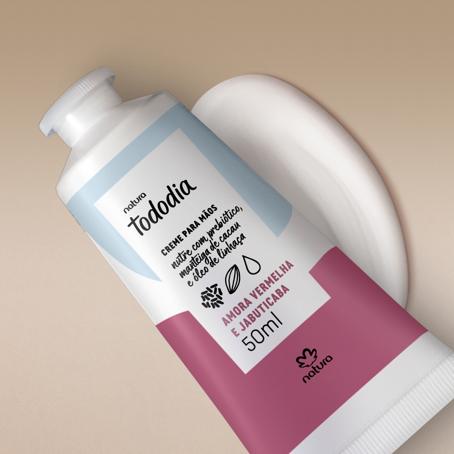 Creme Nutritivo para Mãos Tododia Amora Vermelha e Jabuticaba