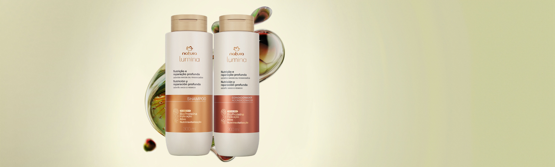 Kit Shampoo e Condicionador Nutrição e Reparação