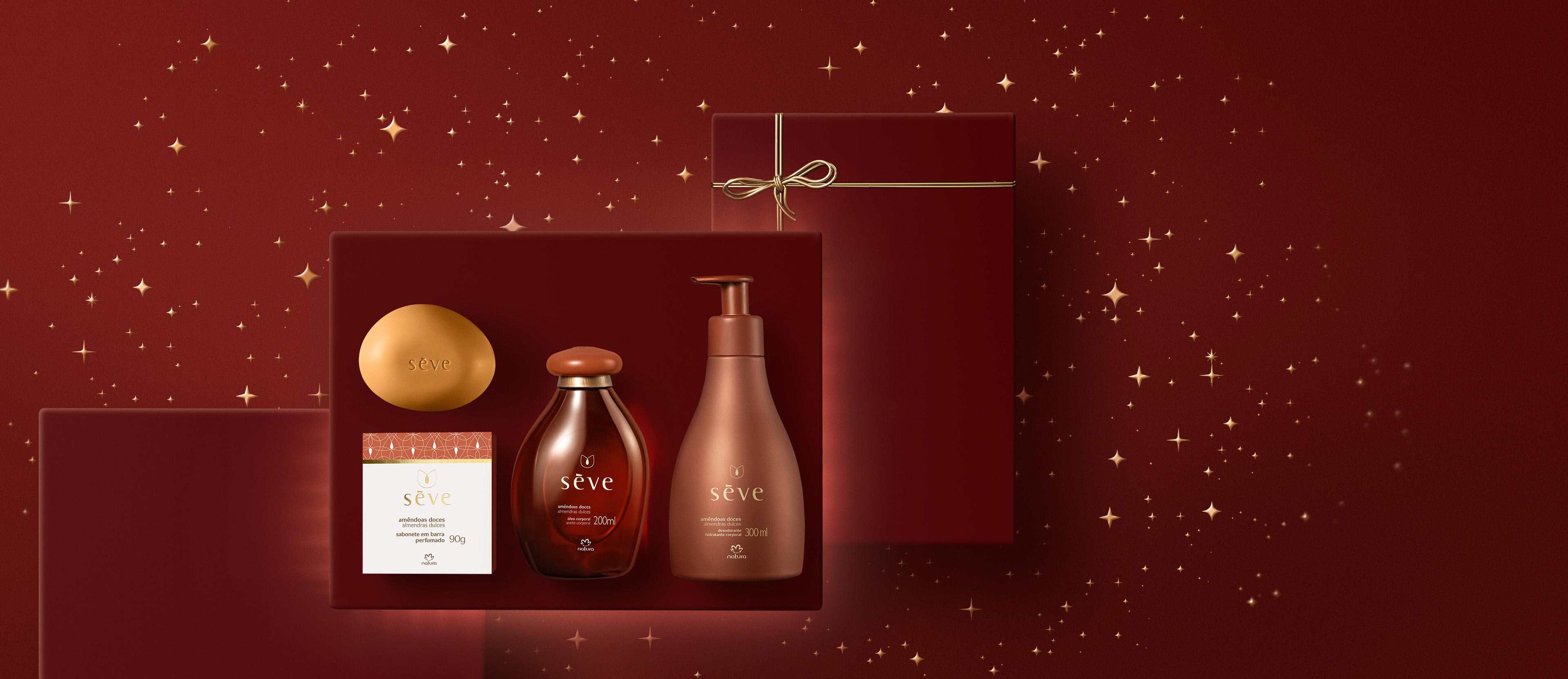 Presente Natura Sève Amêndoas Doces (3 produtos)