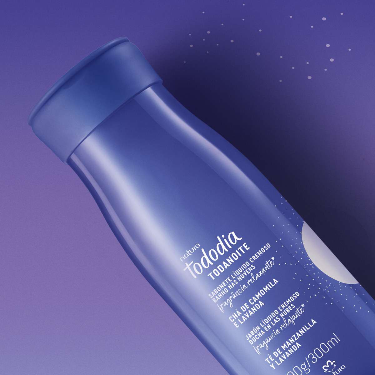 Sabonete Líquido Cremoso para o corpo Banho nas Nuvens Tododia Todanoite 300 ml