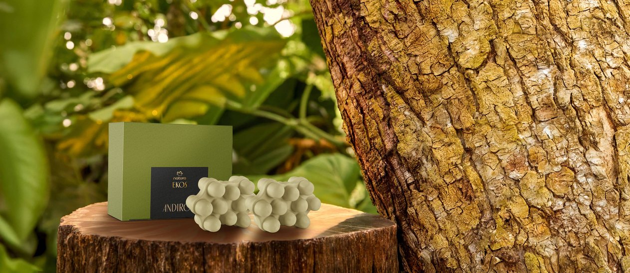 Sabonete em Barra Massageador Puro Vegetal Ekos Andiroba