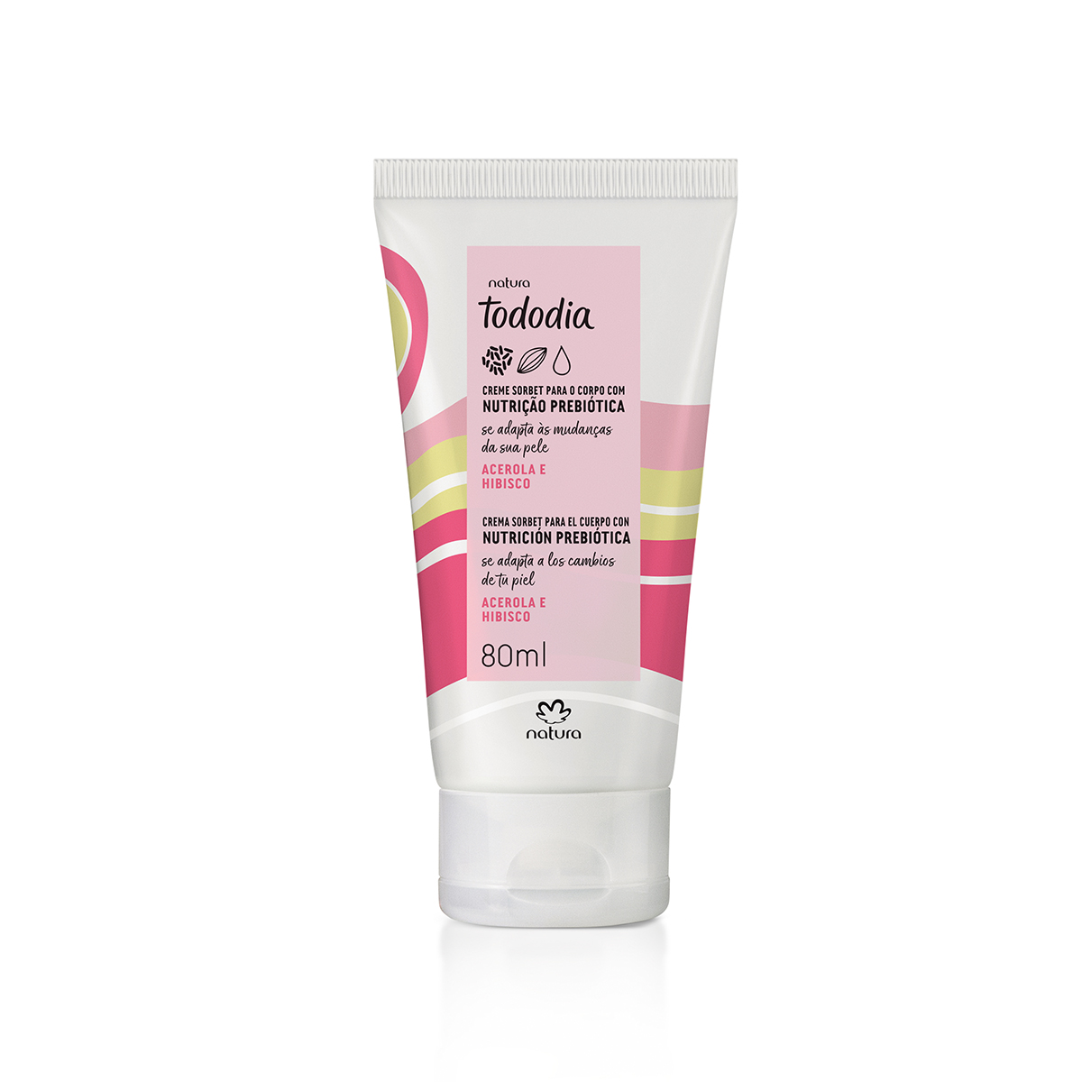 Creme Sorbet Desodorante Nutritivo Para o Corpo Tododia Acerola e Hibisco