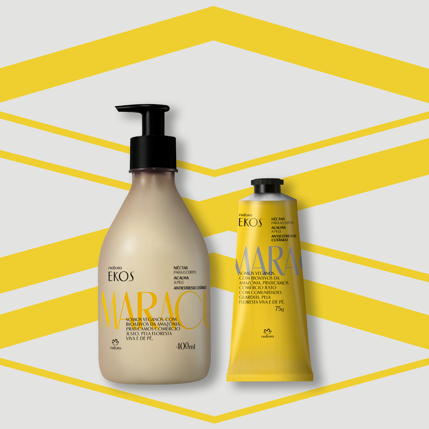 Kit Ekos Maracujá Hidratante Corpo e Mãos (2 produtos)
