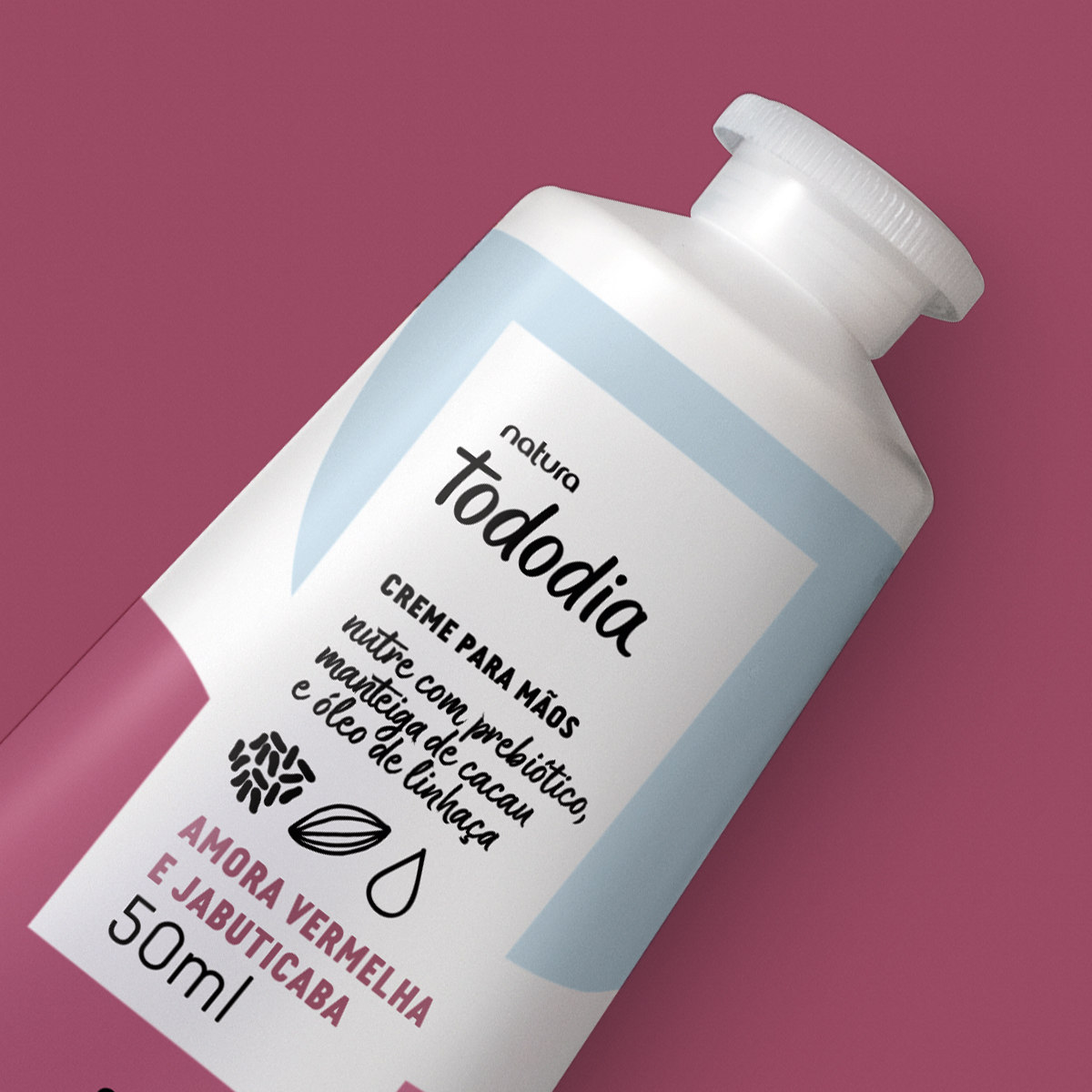 Creme Nutritivo para Mãos Tododia Amora Vermelha e Jabuticaba