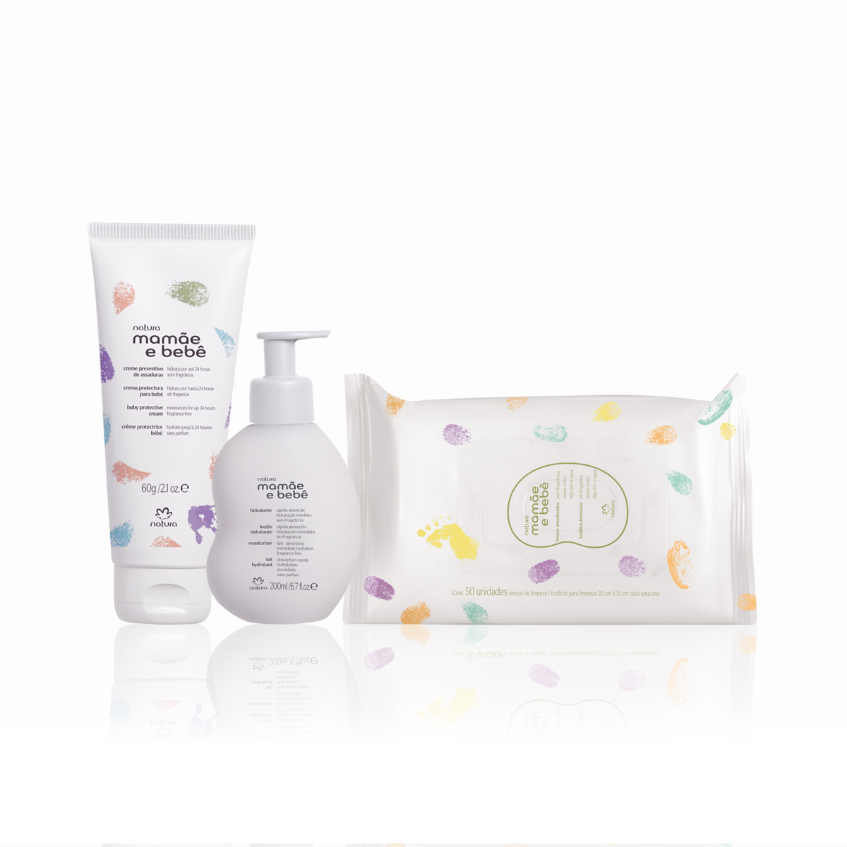 Kit Mamãe e Bebê Sem Fragrância (3 produtos)