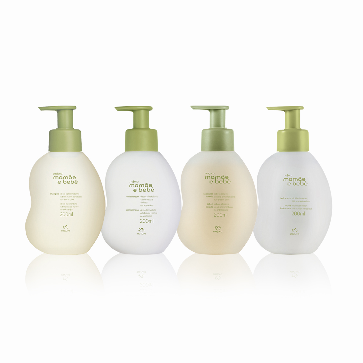 Kit Mamãe e Bebê Shampoo, Condicionador, Sabonete Líquido e Hidratante (4 produtos) Kit Mamãe e Bebê Shampoo, Condicionador, Sabonete Líquido e Hidratante (4 produtos)