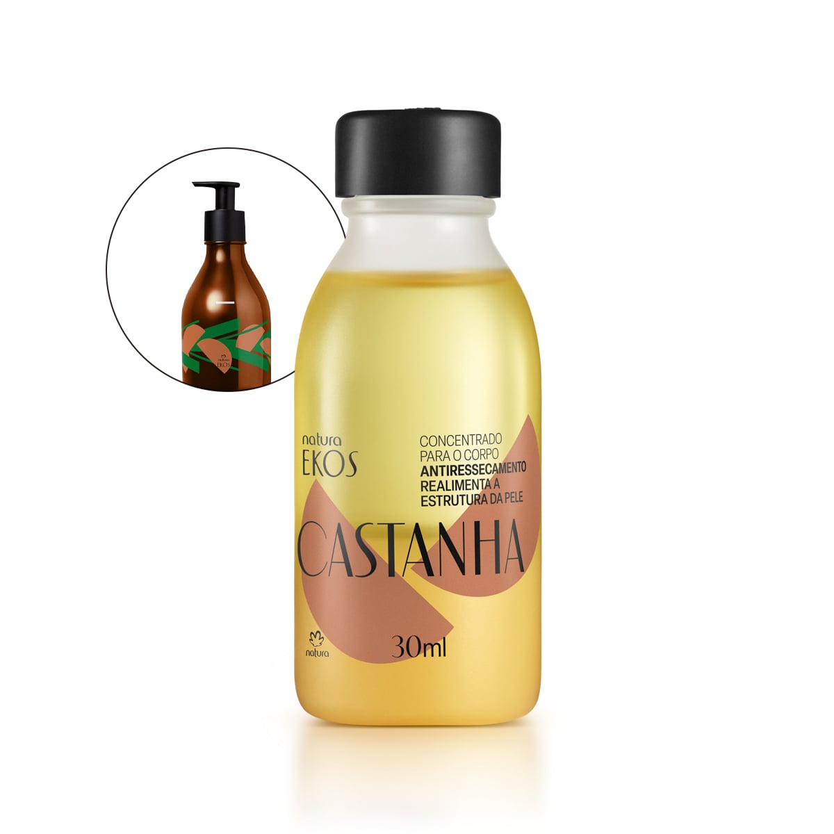 Refil Concentrado Corporal em Creme Ekos Castanha
