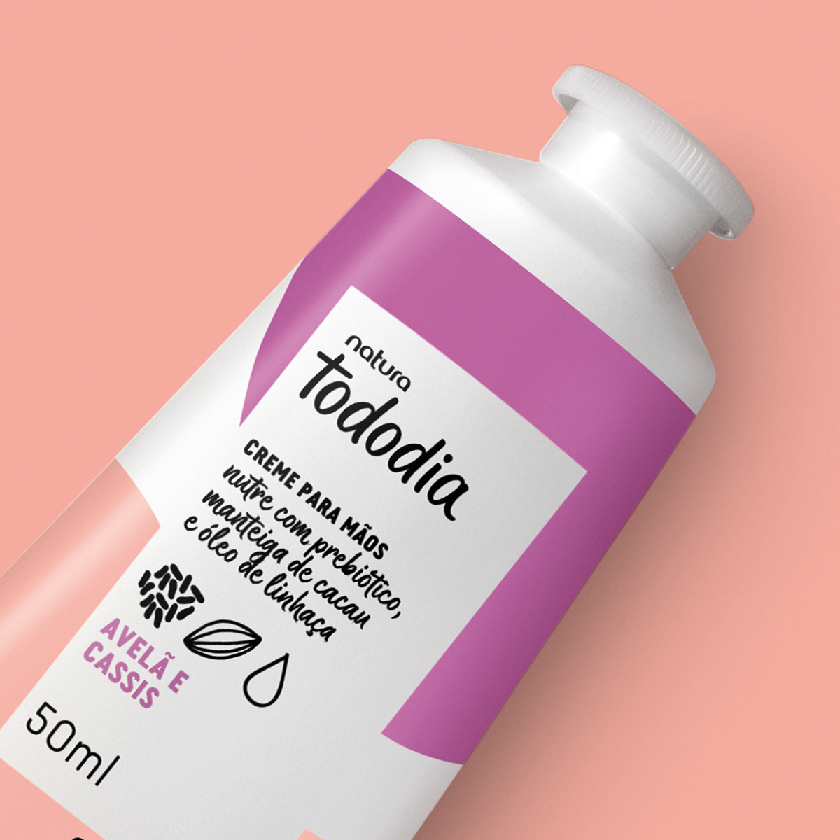 Creme Nutritivo para Mãos Tododia Avelã e Cassis