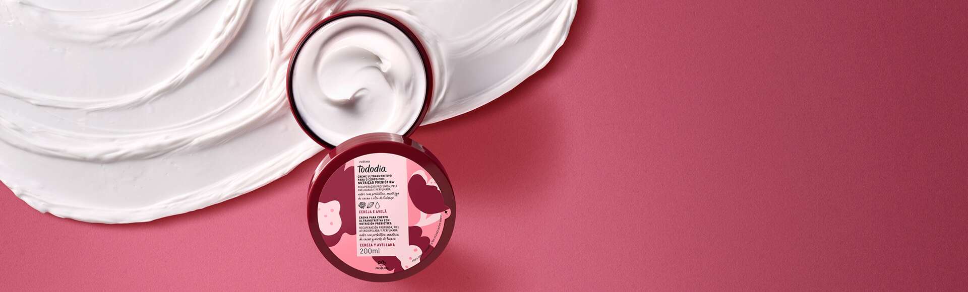 Creme Ultranutritivo para o Corpo Tododia Cereja e Avelã