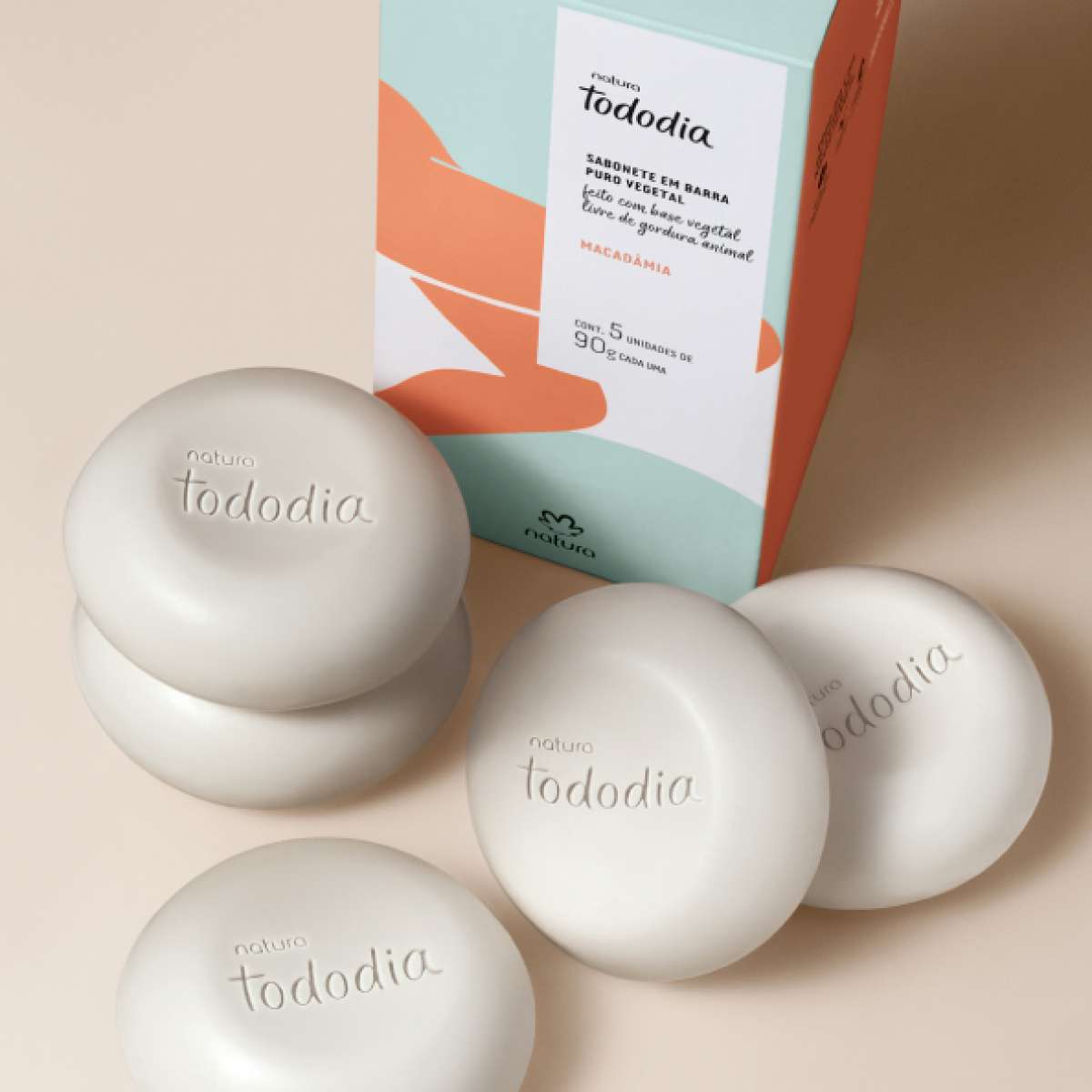 Sabonete em Barra Puro Vegetal Tododia Macadâmia