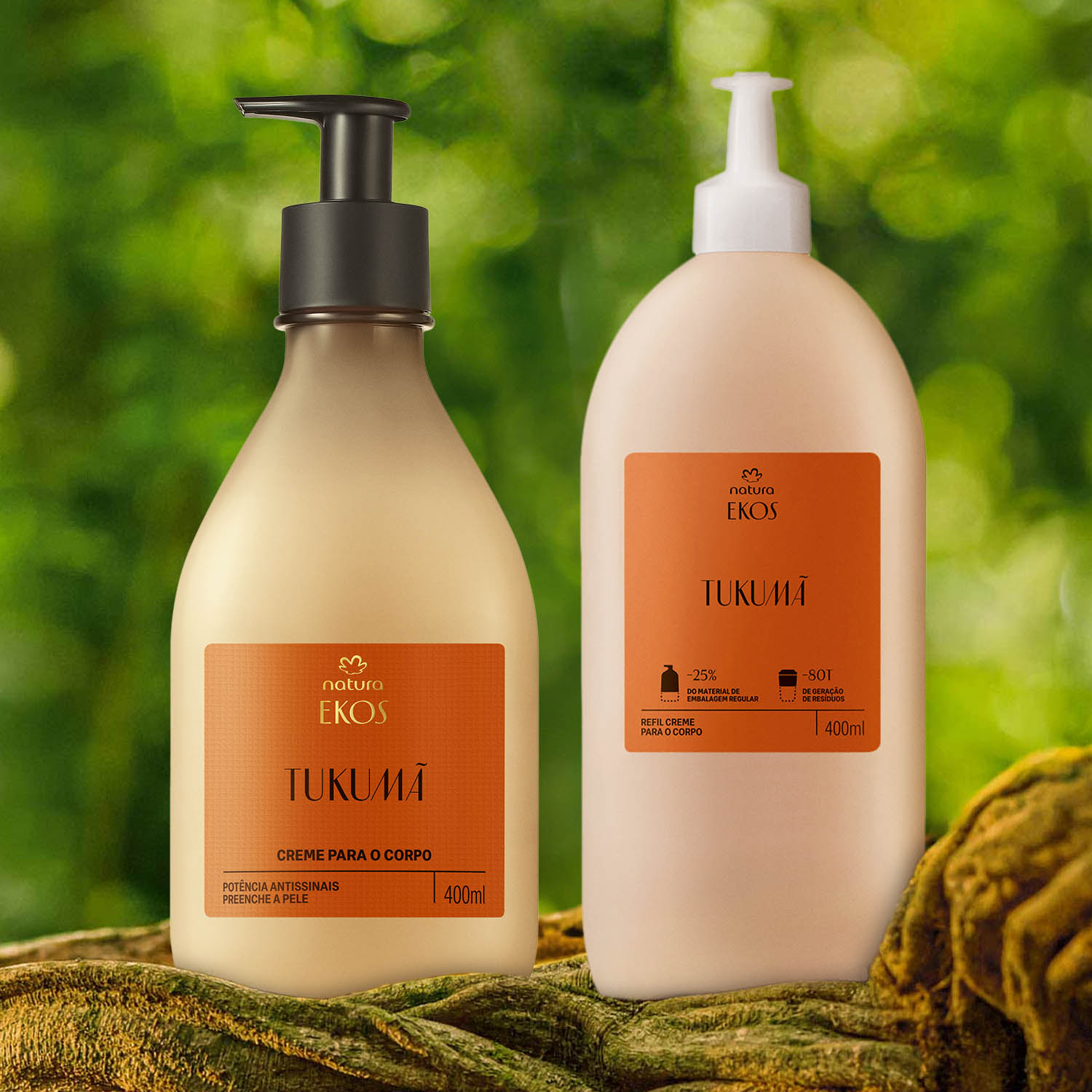 Kit Ekos Tukumã Creme para o Corpo e Refil