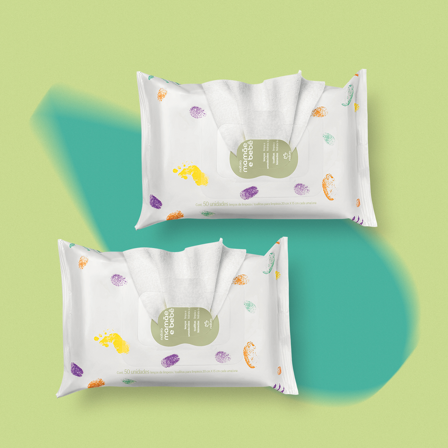 Kit Lenços Umedecidos com Fragrância Mamãe e Bebê (2 unidades)