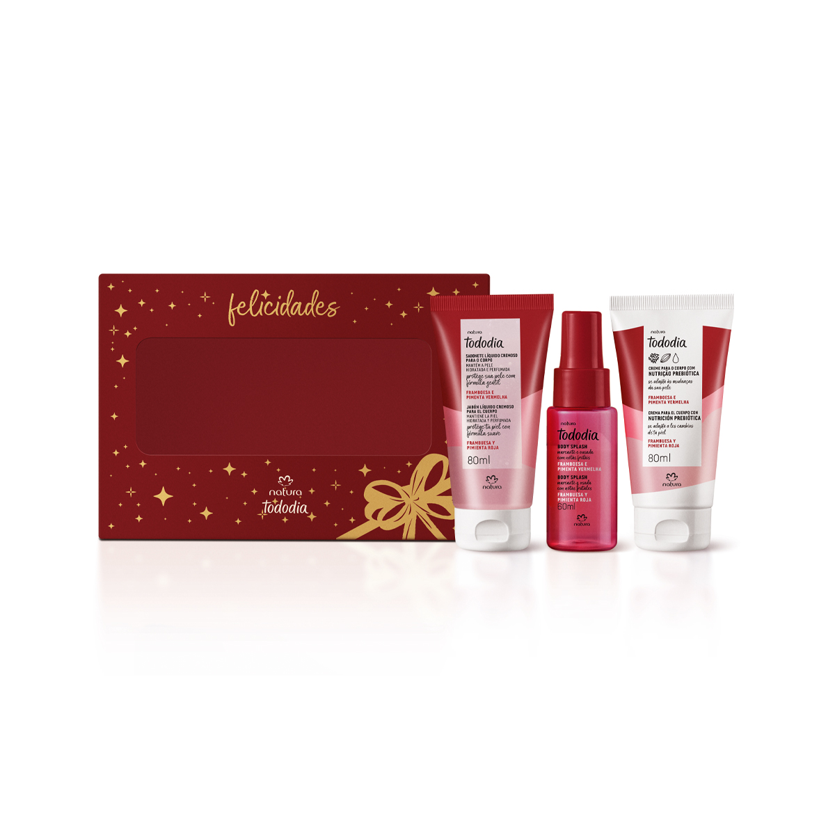 Presente Natura Tododia Framboesa e Pimenta Vermelha (3 produtos)