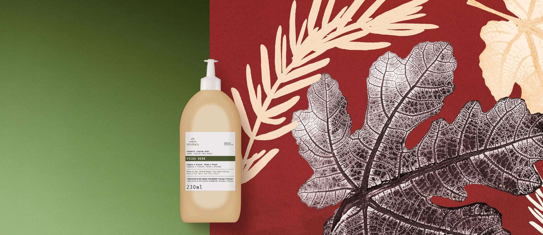 Refil Sabonete Líquido Mãos Bothânica Ficus Herb 230 ml