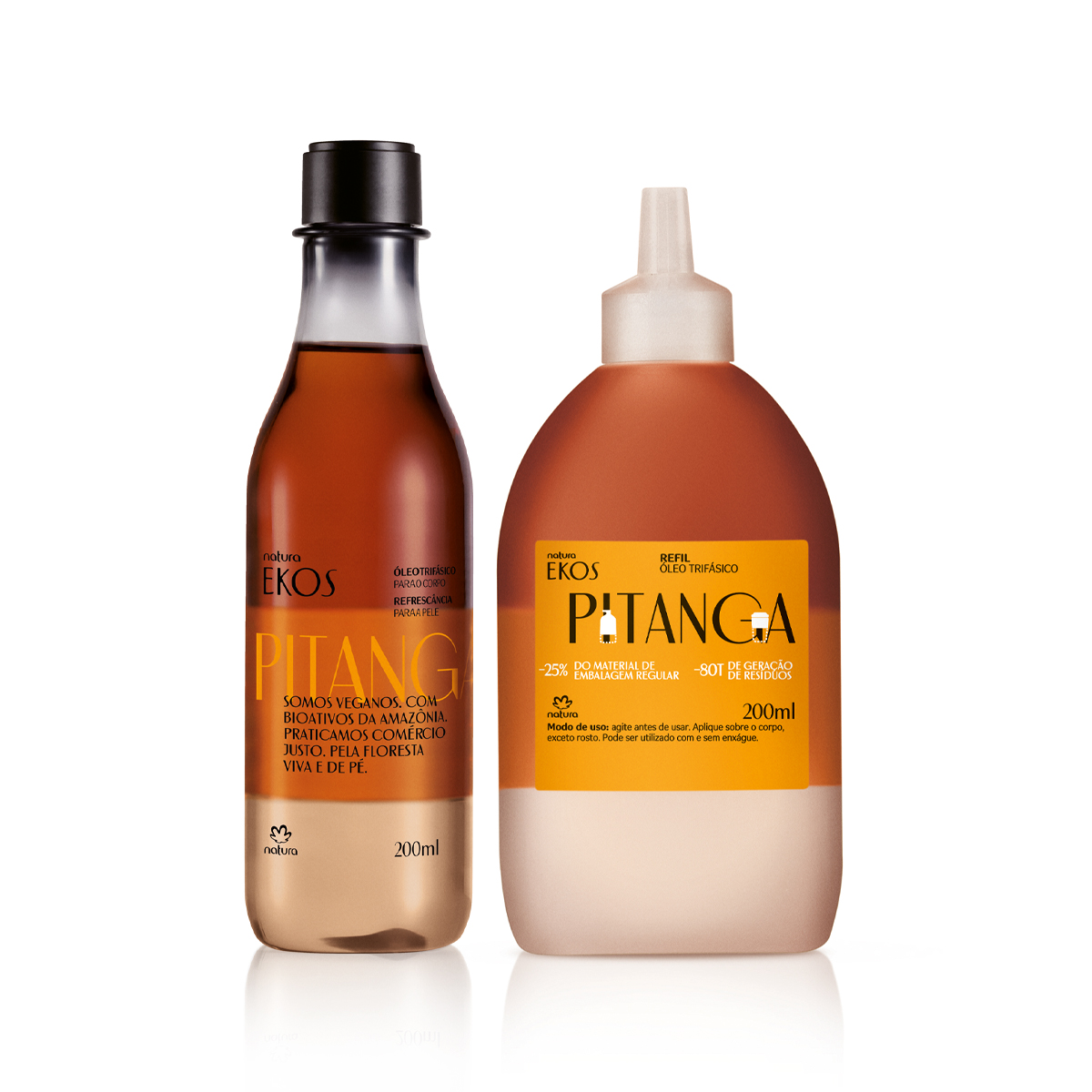 Kit Óleo Trifásico Desodorante Corporal Ekos Pitanga com Refil 200 ml
  