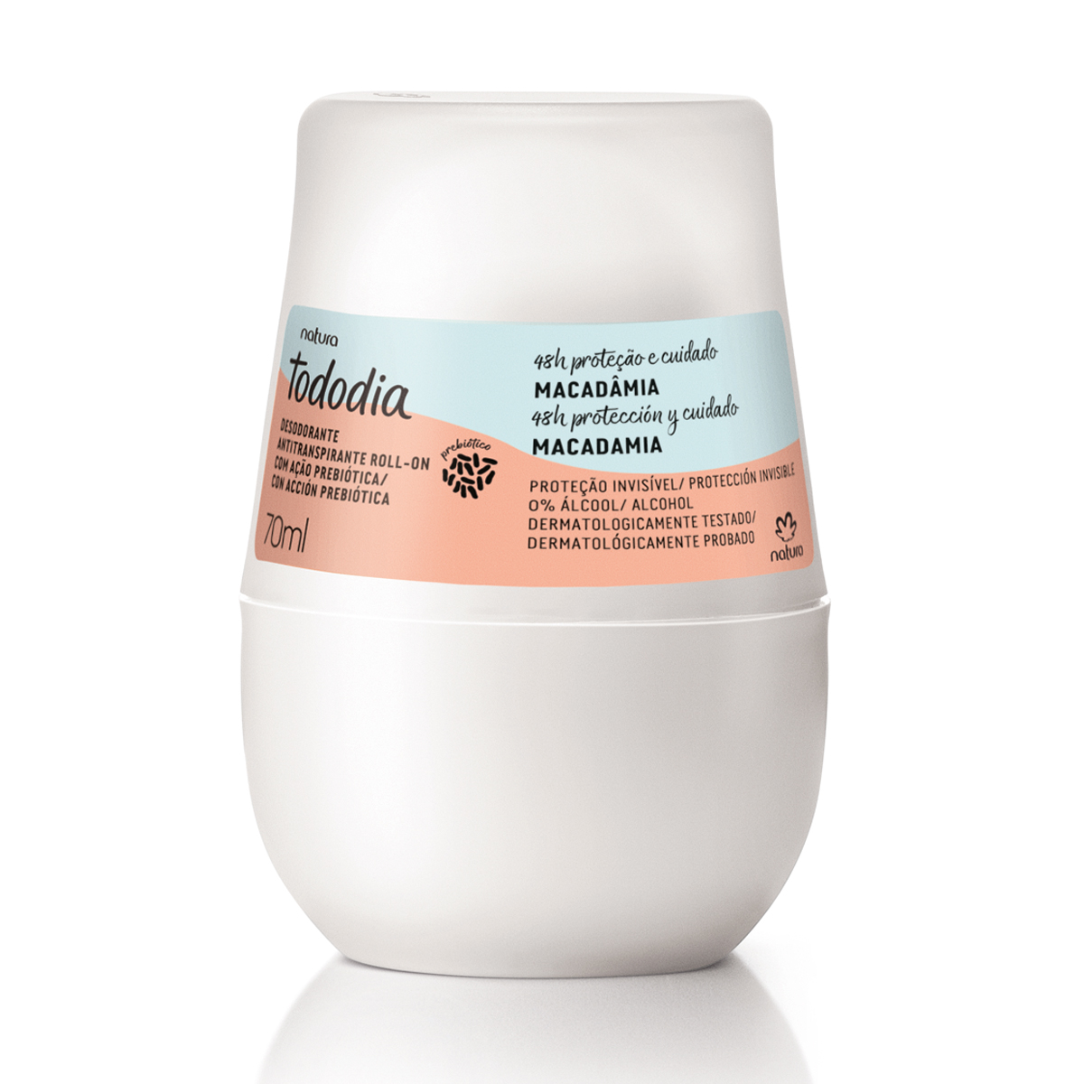 Desodorante Antitranspirante Roll-on Tododia Macadâmia 70 ml