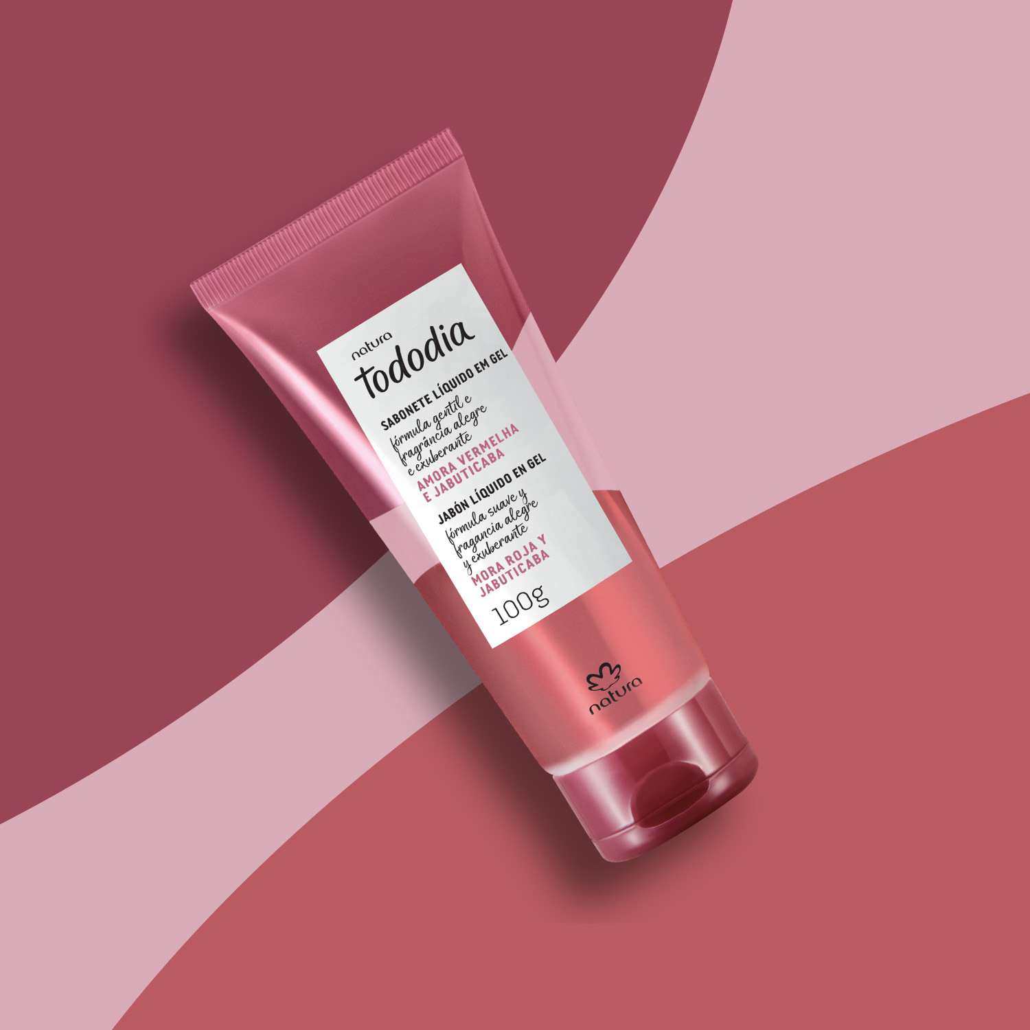 Sabonete Líquido em Gel para o Corpo Tododia Amora Vermelha e Jabuticaba