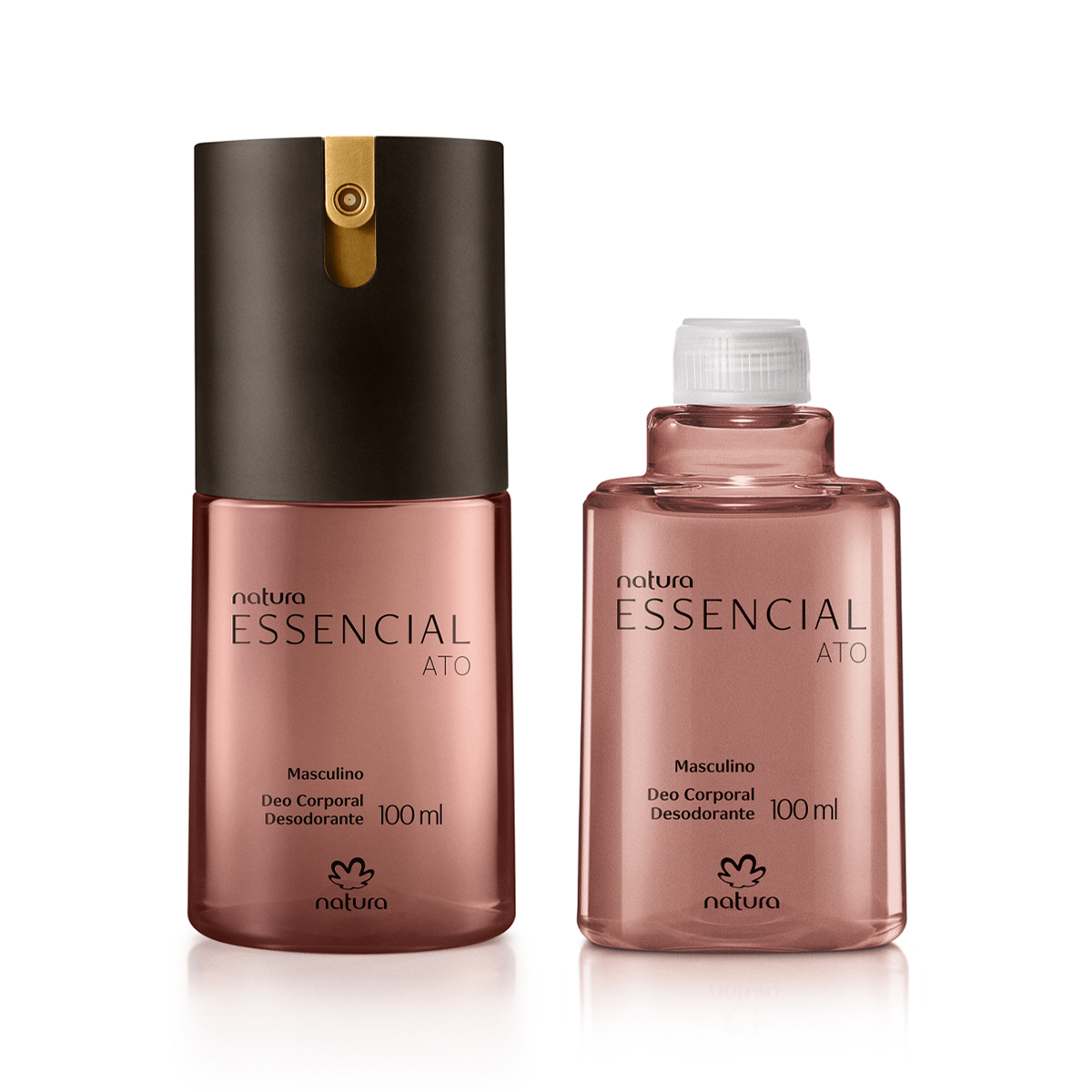 Kit Desodorante Corporal Essencial Ato Masculino com Refil
  