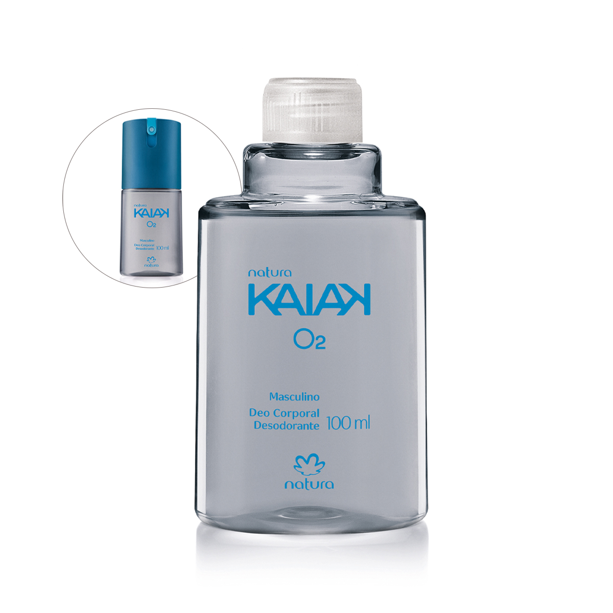 Refil Desodorante Corporal Kaiak O2 Masculino 100 ml