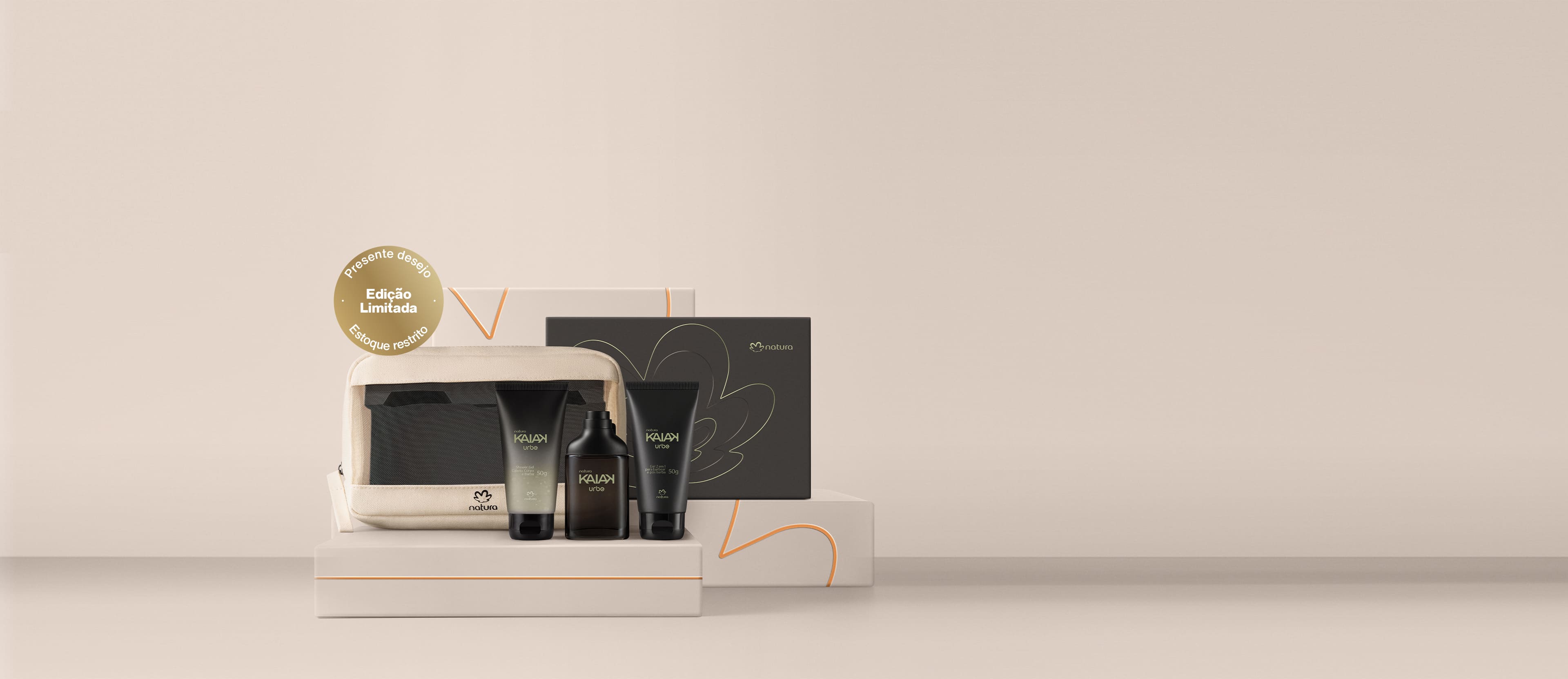 Presente Natura Kaiak Urbe Kit Viagem (4 produtos)