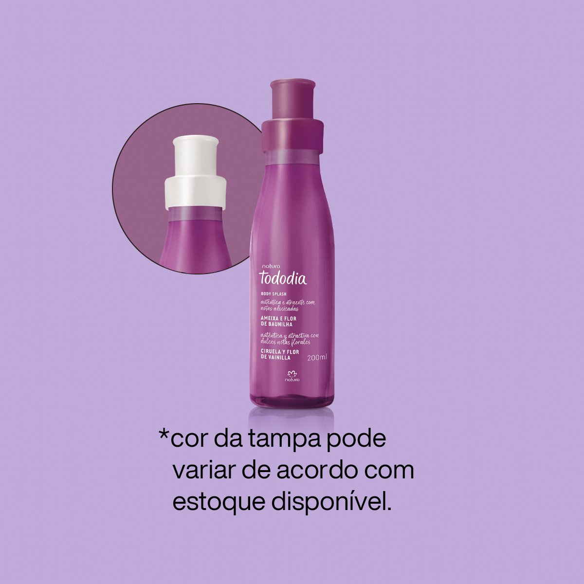 Body Splash Tododia Ameixa e Flor de Baunilha 200 ml