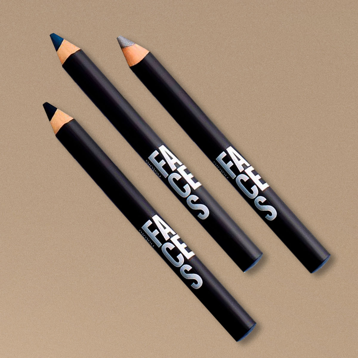 Kit Mini Lápis Aquareláveis Faces 3 unidades