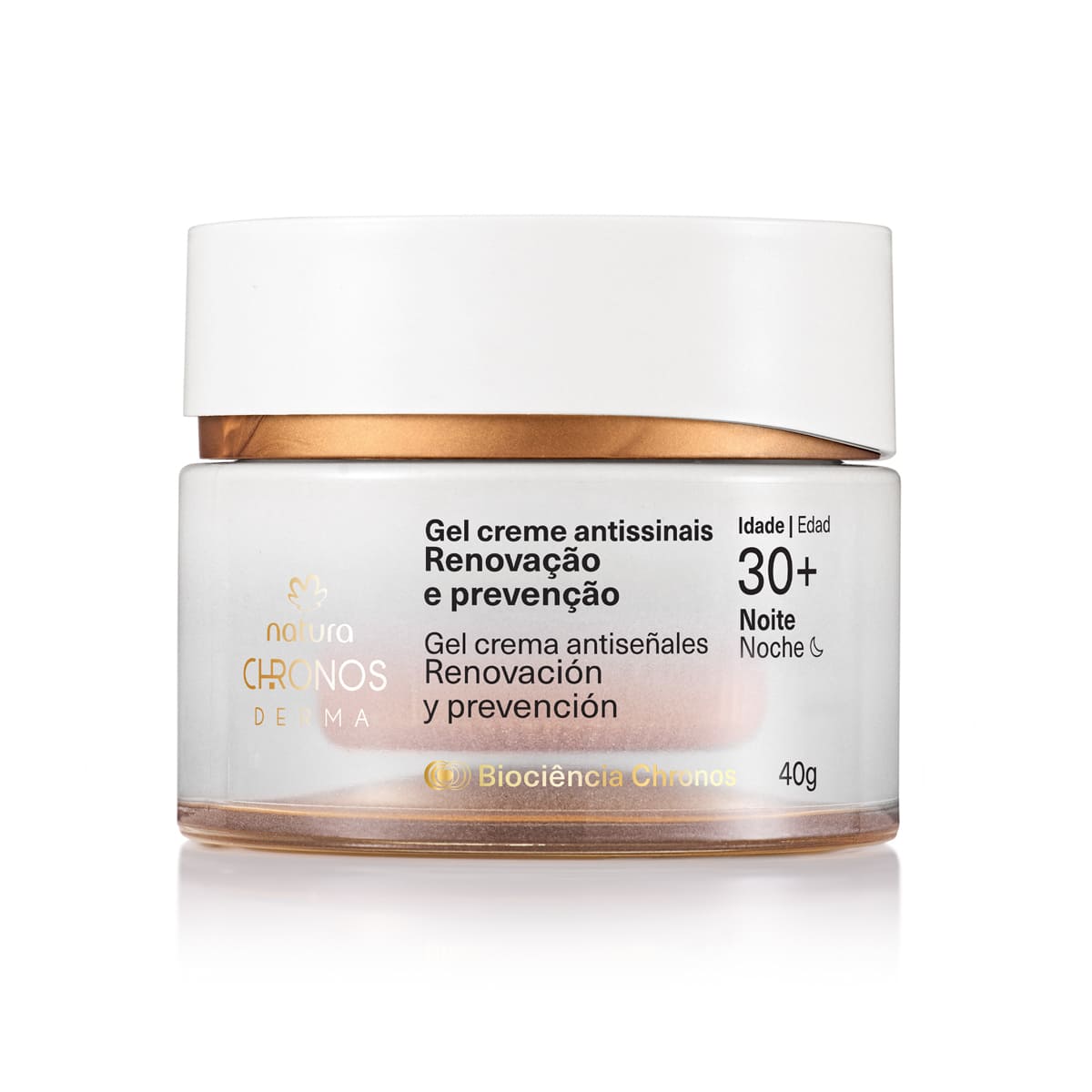 Gel Creme Antissinais Renovação e Prevenção 30+ Noite Chronos Derma 40 g
  