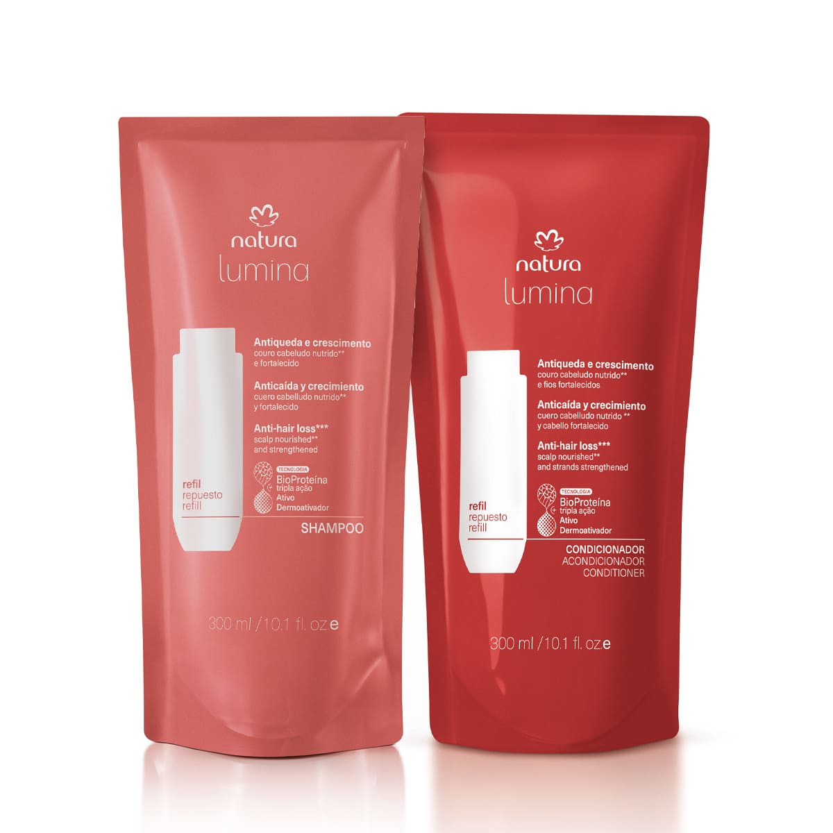 Kit Refis Shampoo e Condicionador Lumina Antiqueda e Crescimento (2 produtos)