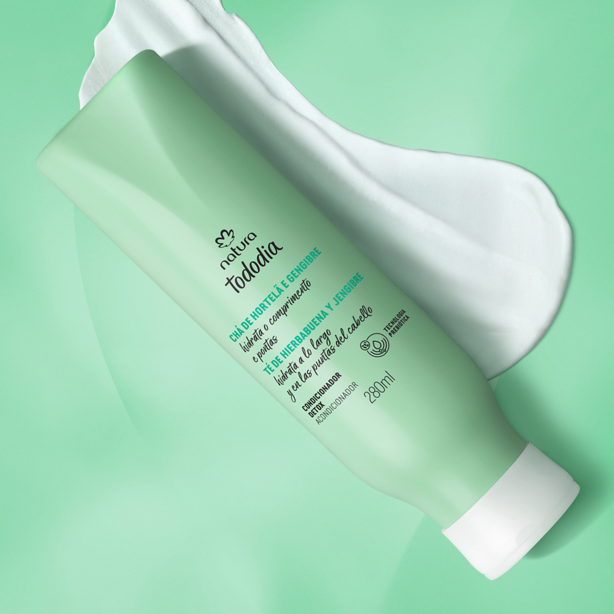 Condicionador Detox Tododia Chá de Hortelã e Gengibre 280 ml