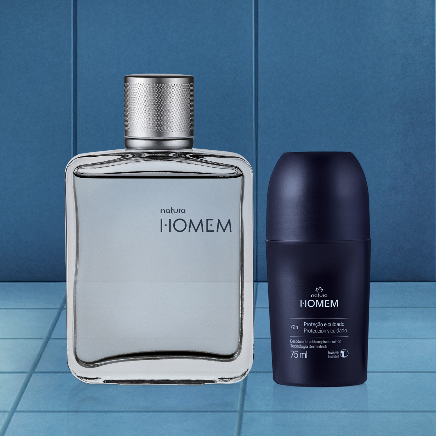 Kit Desodorante Colônia e Desodorante Roll-on Natura Homem (2 produtos)