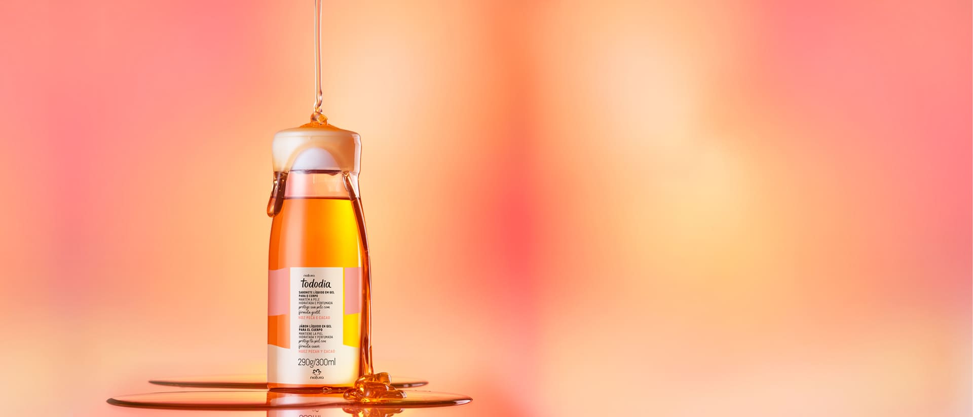 Sabonete Líquido em Gel Tododia Noz Pecã e Cacau