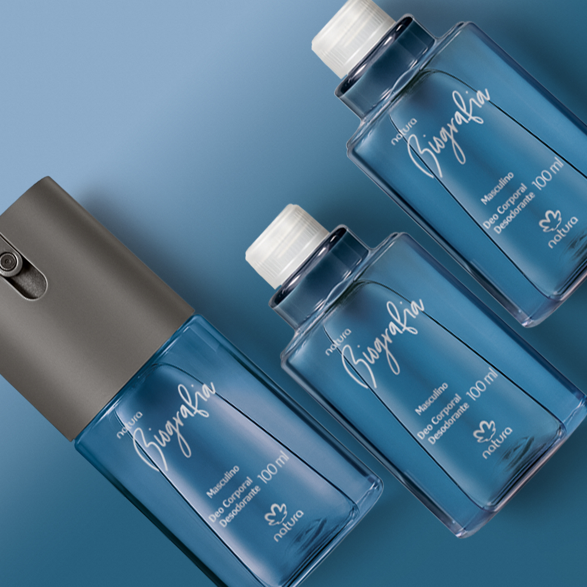 Kit Desodorante Corporal Biografia Masculino (3 produtos)