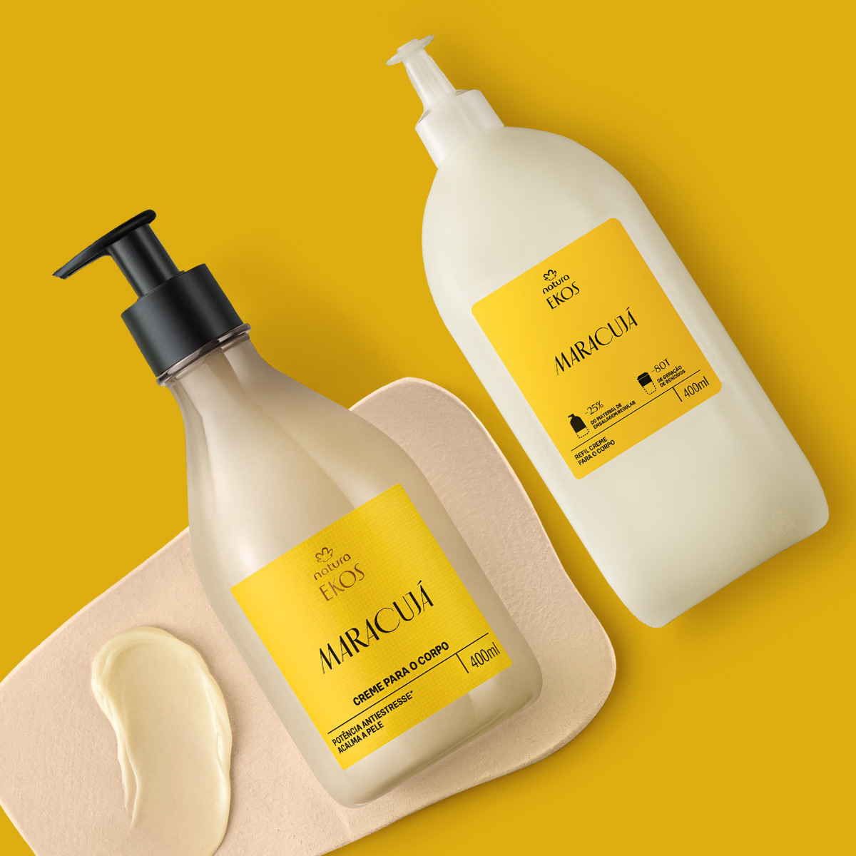 Kit Creme para o Corpo Ekos Maracujá com Refil