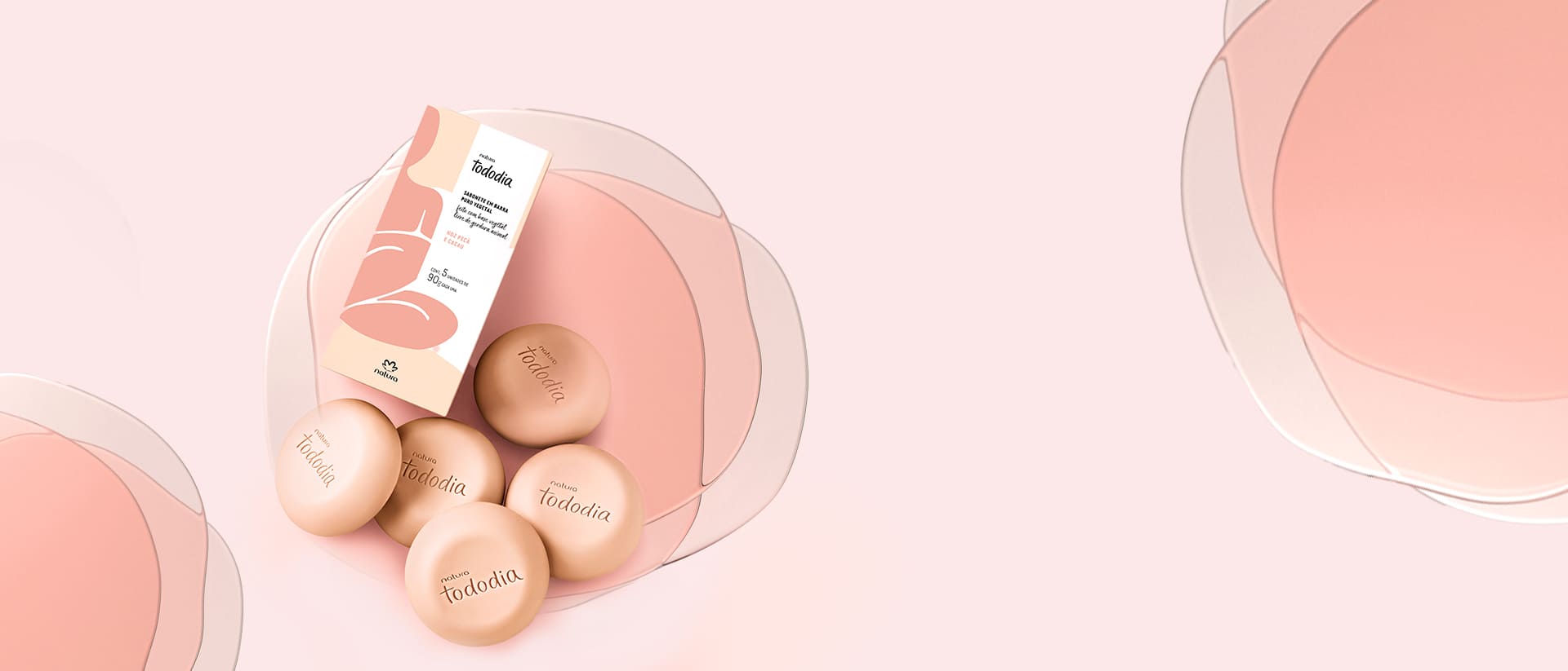 Sabonete em Barra Puro Vegetal Tododia Noz Pecã e Cacau