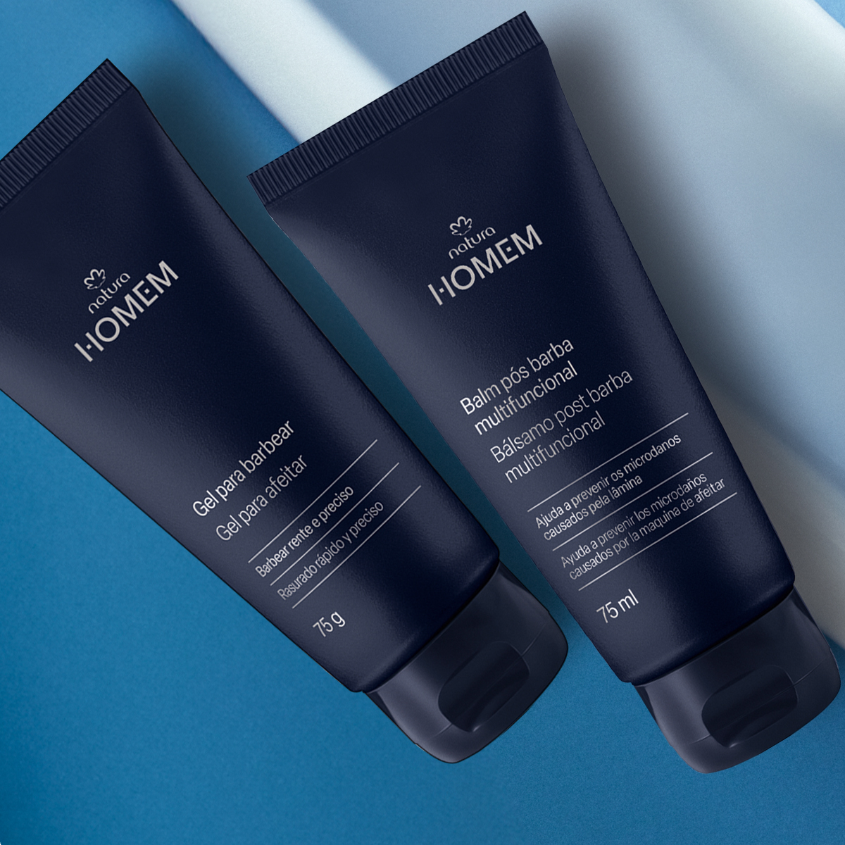 Kit Gel para Barbear e Balm Pós-barba Natura Homem (2 produtos)