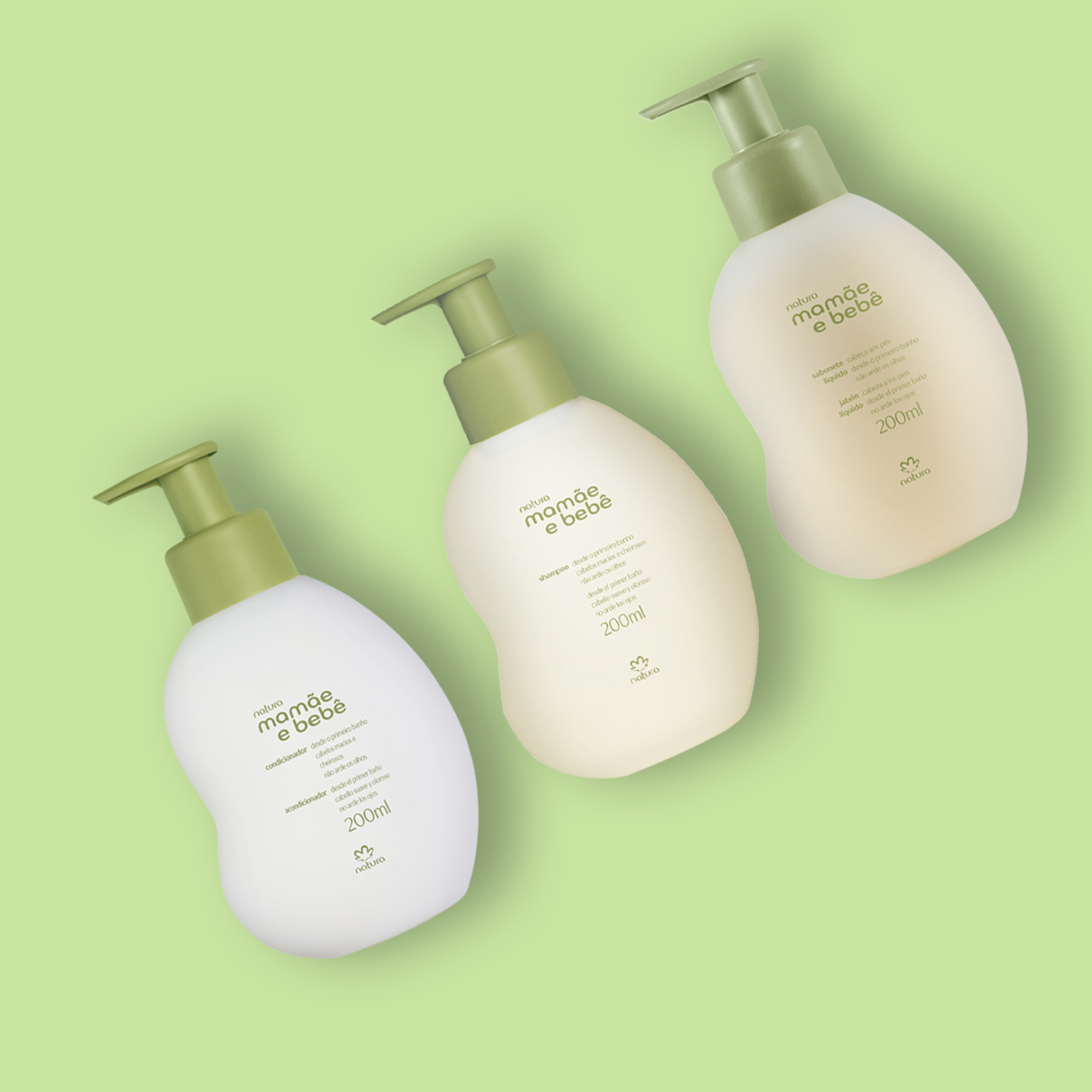 Kit Mamãe e Bebê Shampoo, Condicionador e Sabonete Líquido (3 produtos)
