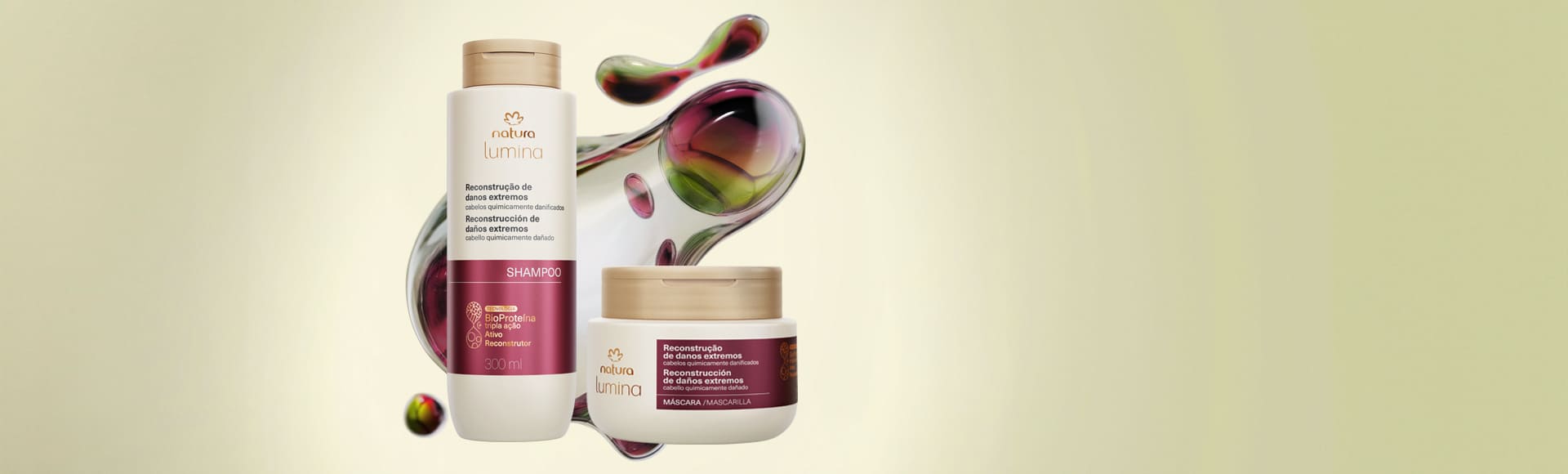 Kit Shampoo e Máscara Reconstrução de Danos Extremos