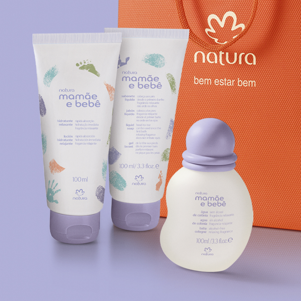 Presente Natura Mamãe e Bebê Relaxante (3 produtos)