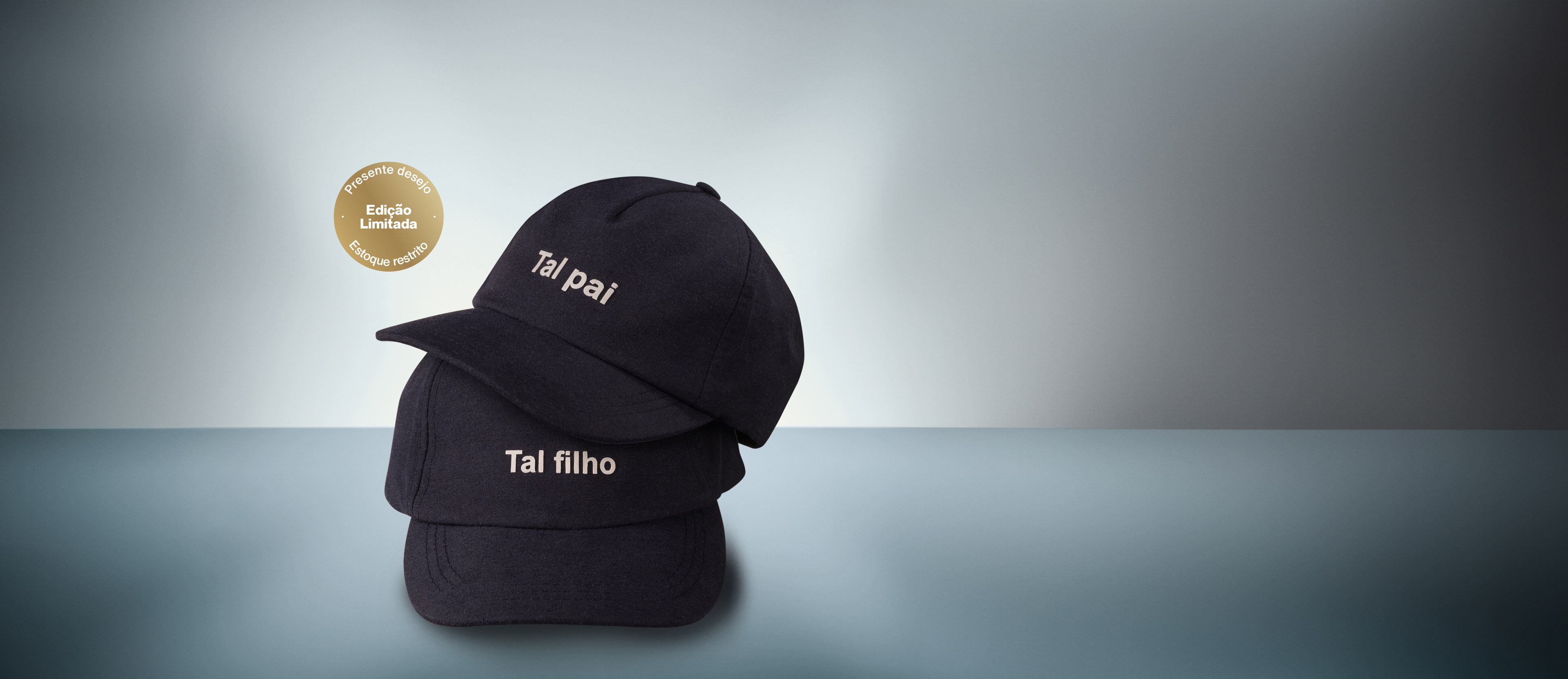 Duo de Bonés Pai e Filho Natura Homem