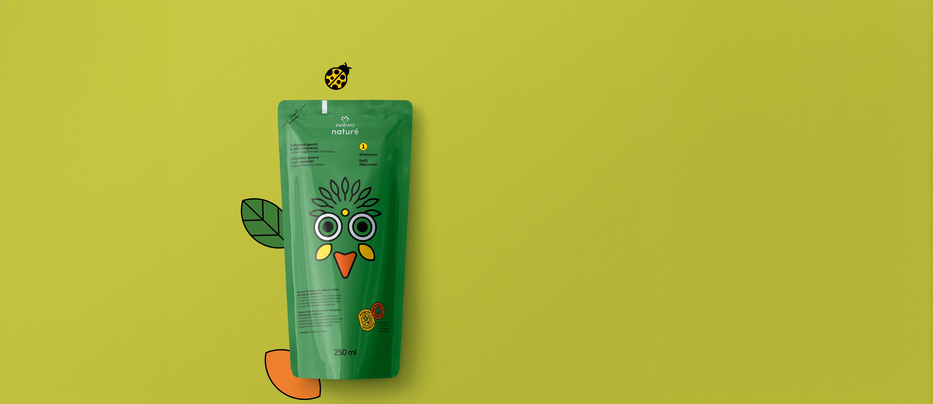 Refil Shampoo Cabelos Cacheados e Crespos Naturé