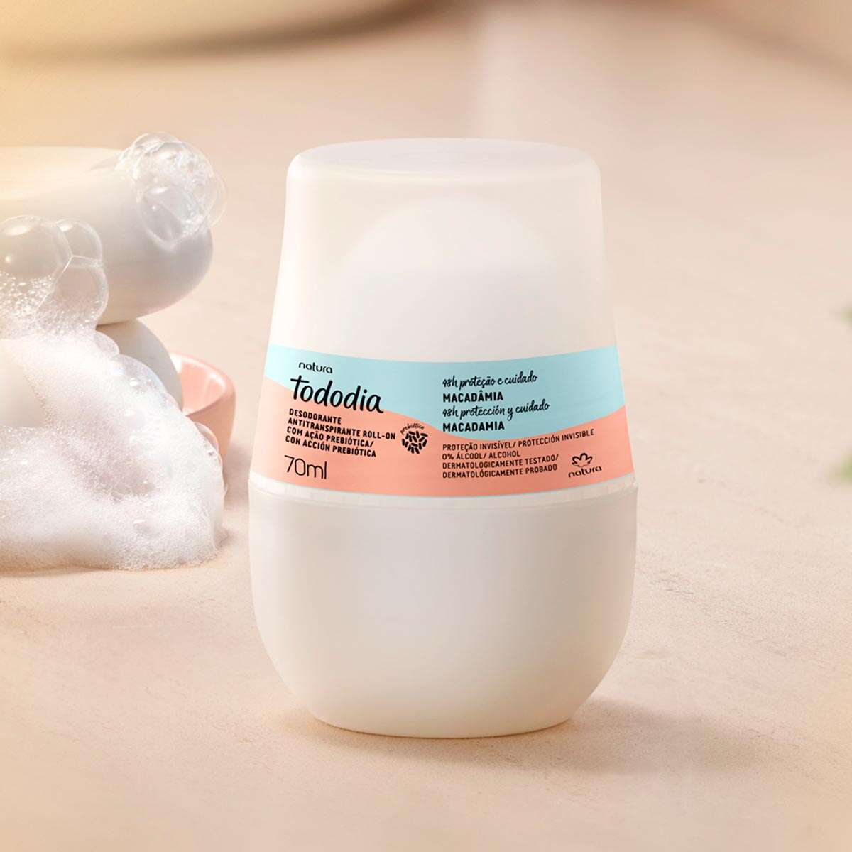 Desodorante Antitranspirante Roll-on Tododia Macadâmia
