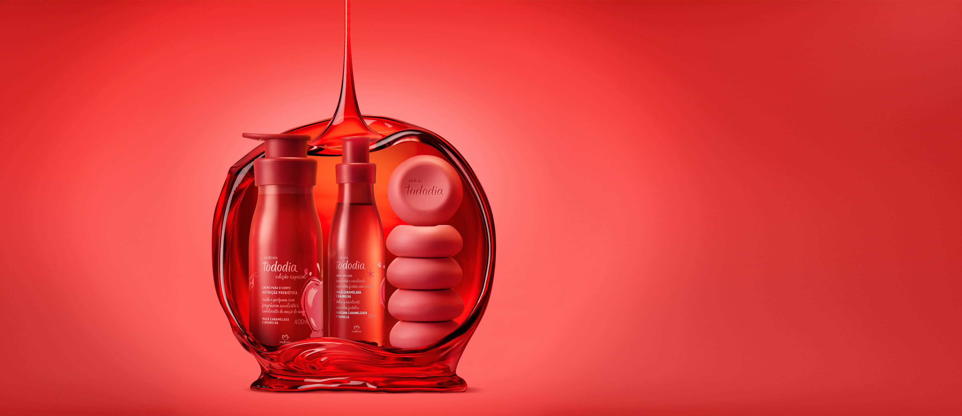 Kit Tododia Maçã Caramelada e Baunilha (3 produtos)
