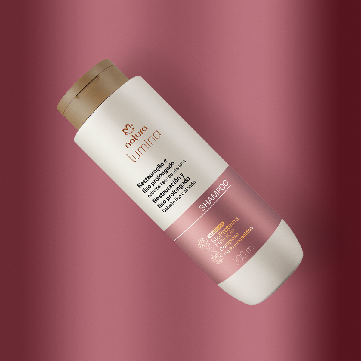 Shampoo Lumina Restaurador para Restauração e Liso Prolongado