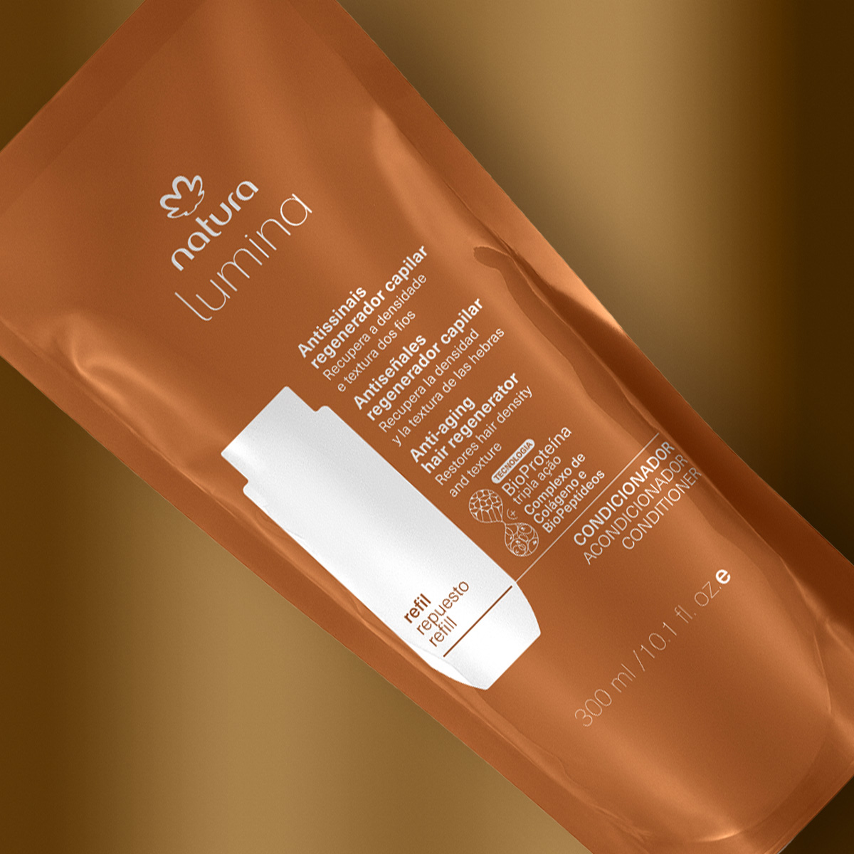 Refil Condicionador Antissinais Regenerador Capilar Lumina