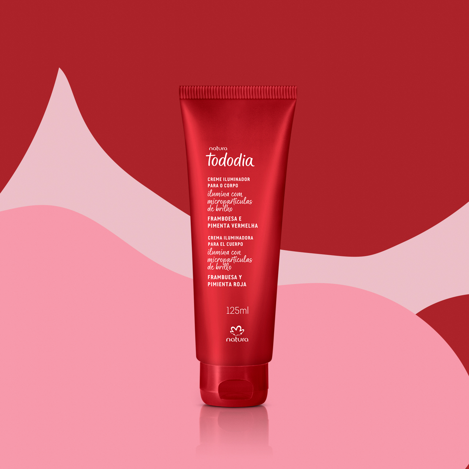 Desodorante Hidratante Corporal Iluminador Tododia Framboesa e Pimenta Vermelha