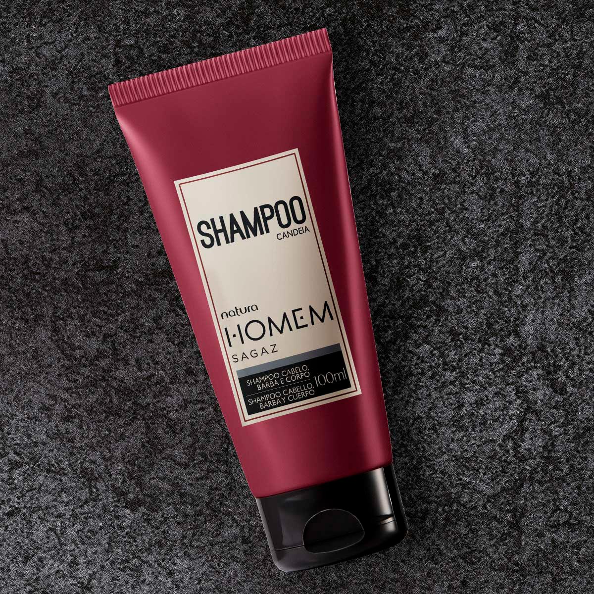 Shampoo 3 em 1 Cabelo, Barba e Corpo Natura Homem Sagaz