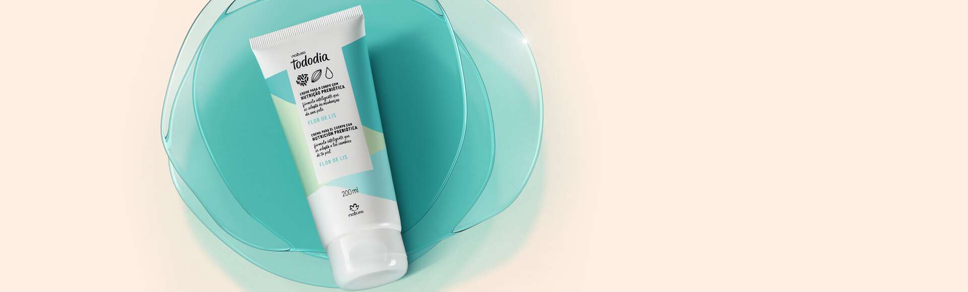 Creme Desodorante Nutritivo para o Corpo Tododia Flor de Lis