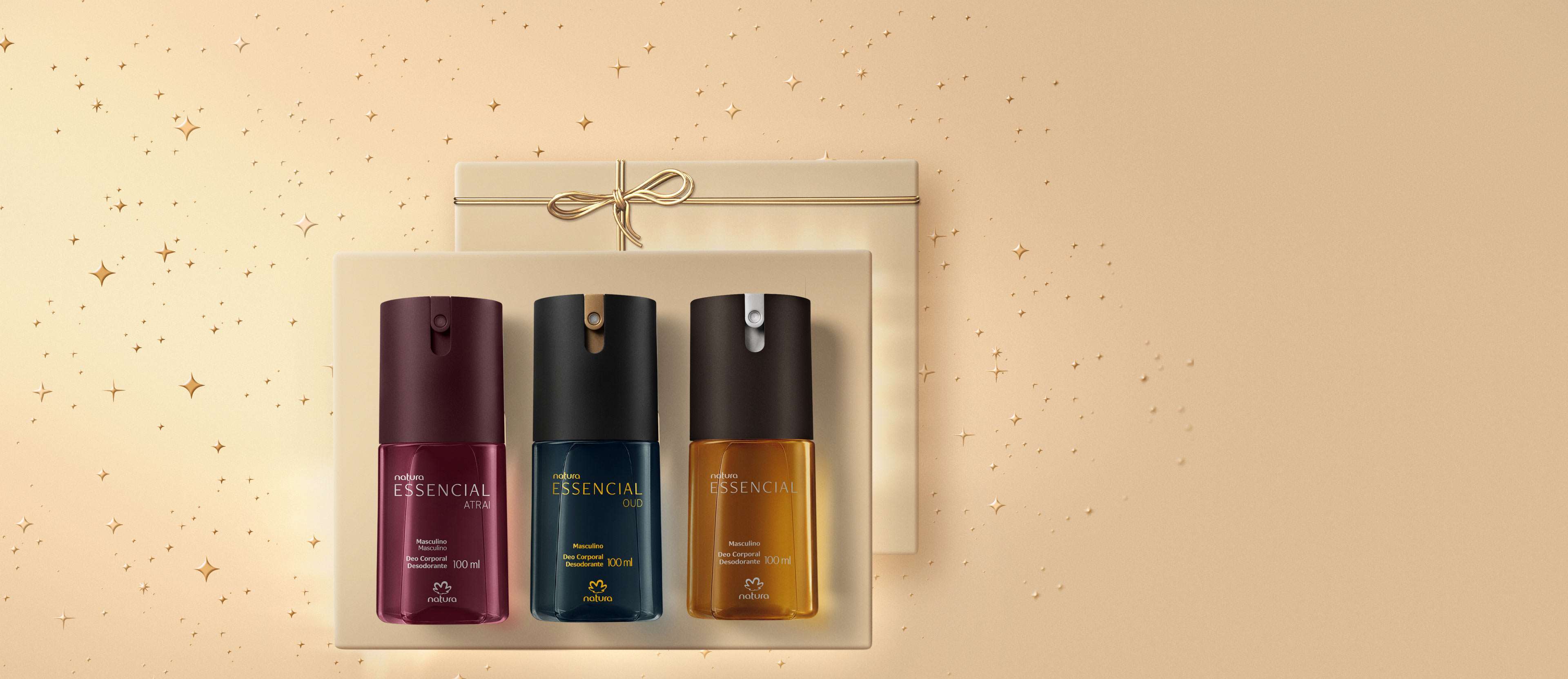 Presente Natura Essencial Trio de Desodorantes Masculino (3 unidades)