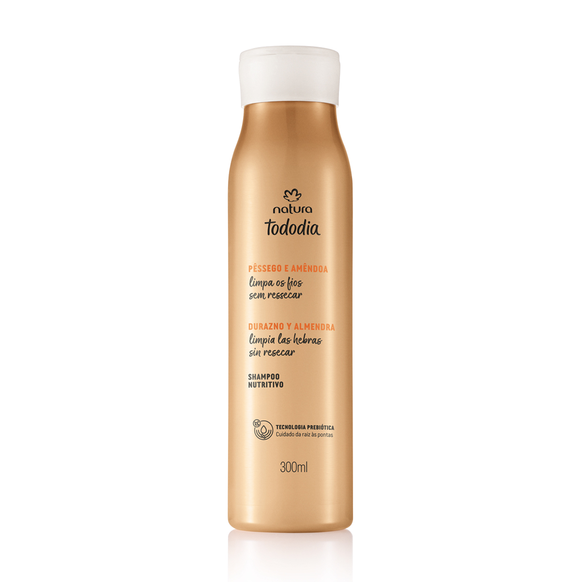 Shampoo Nutritivo Tododia Pêssego e Amêndoa 300 ml