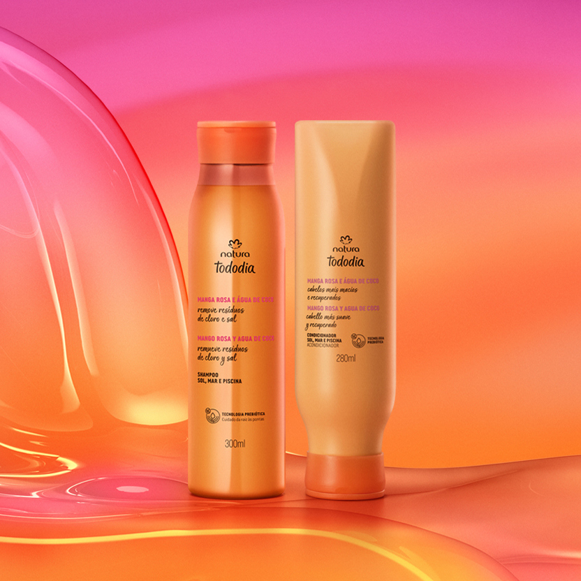 Kit Tododia Sol, Mar e Piscina Tododia Manga Rosa e Água de Coco (2 produtos)